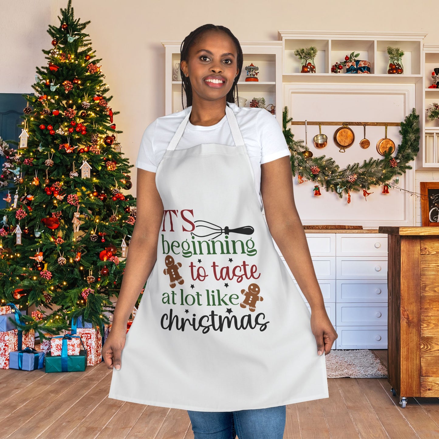 It's Beginning to Taste A Lot Like Christmas Apron