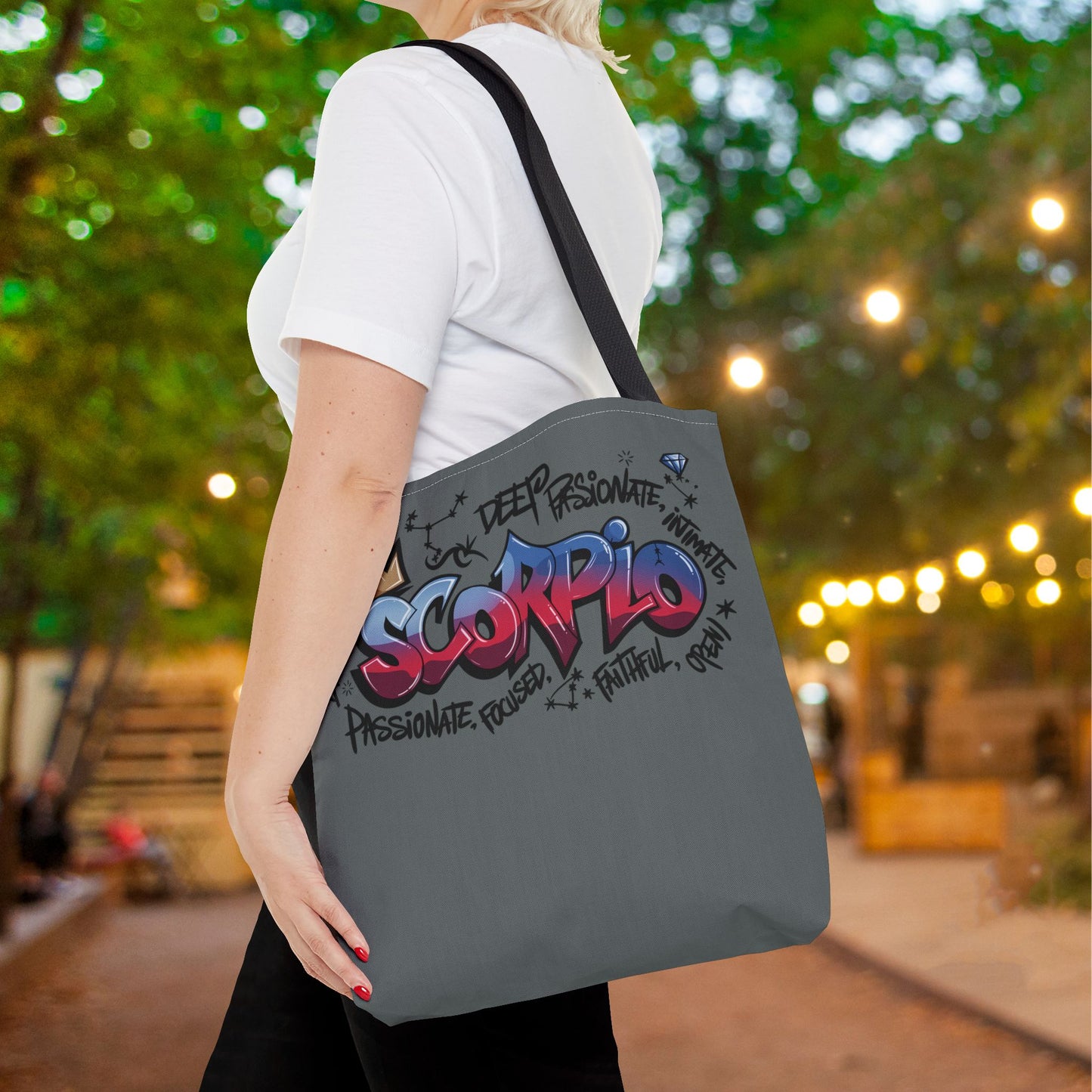 Scorpio Street Art Canvas Tote Bag