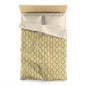 Golden Flutter Microfiber Duvet Cover