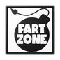 Fart Zone Canvas Wraps, Square Frame