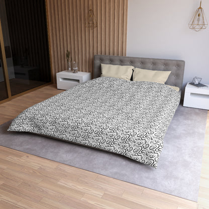 Grunge Scribbles Microfiber Duvet Cover