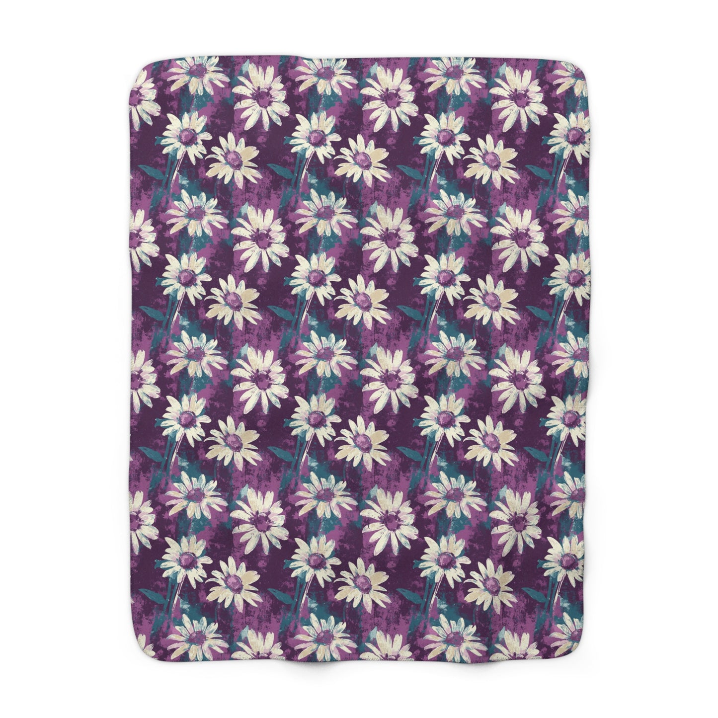 Twilight Daisy Meadow Fleece Blanket