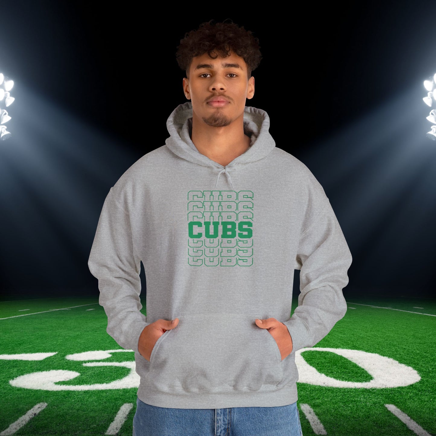 Cubs (Stacked) Adult Heavy Blend™ Hoodie