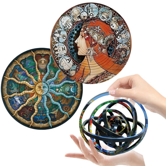 Rotating 3D Gyro Puzzle