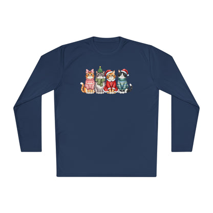 Meowy Christmas Crew Adult Long Sleeve Tee