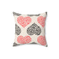 Rustic Hearts Throw Pillow