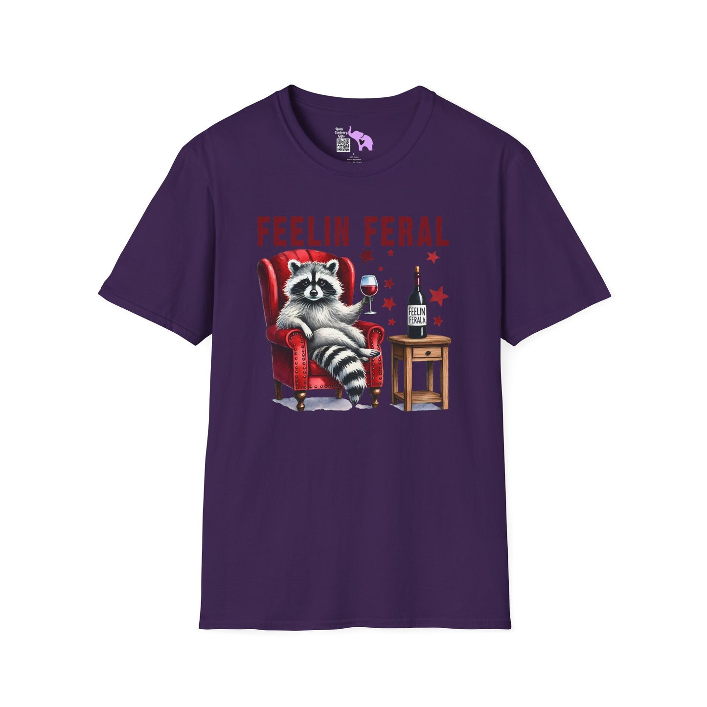 Feelin Feral (Wine) Adult T-shirt