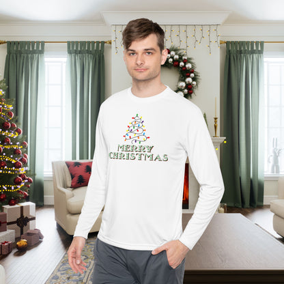 Merry Christmas Adult Long Sleeve Tee