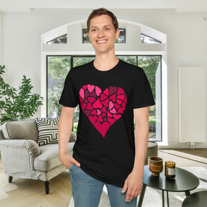 Hearts Within A Heart Adult T-shirt