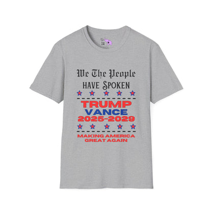 We The People Have Spoken Trump/Vance 2025-2029 Adult T-shirt