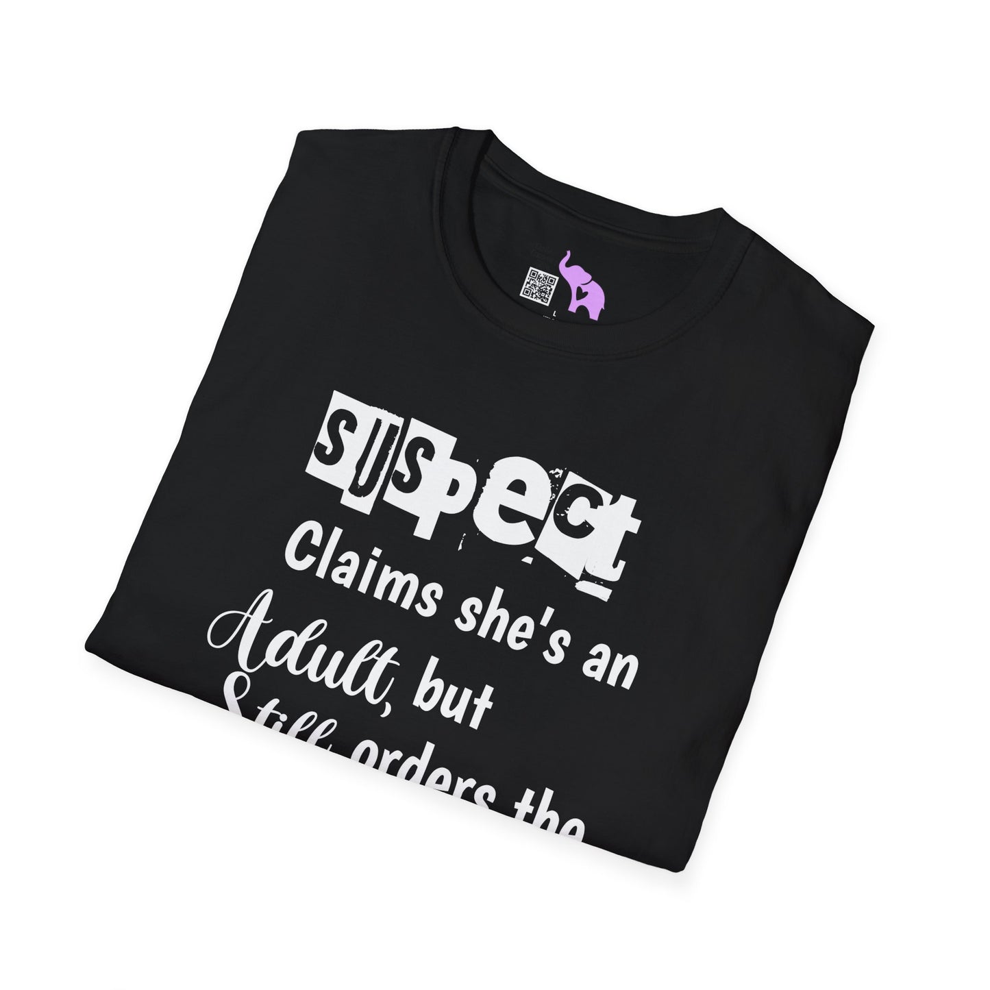 Suspect Claims She's An Adult But Still Orders The Chicken Tendies Adult T-shirt