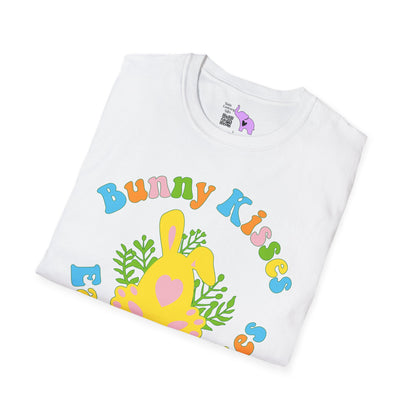 Bunny Kisses Easter Wishes Adult T-shirt