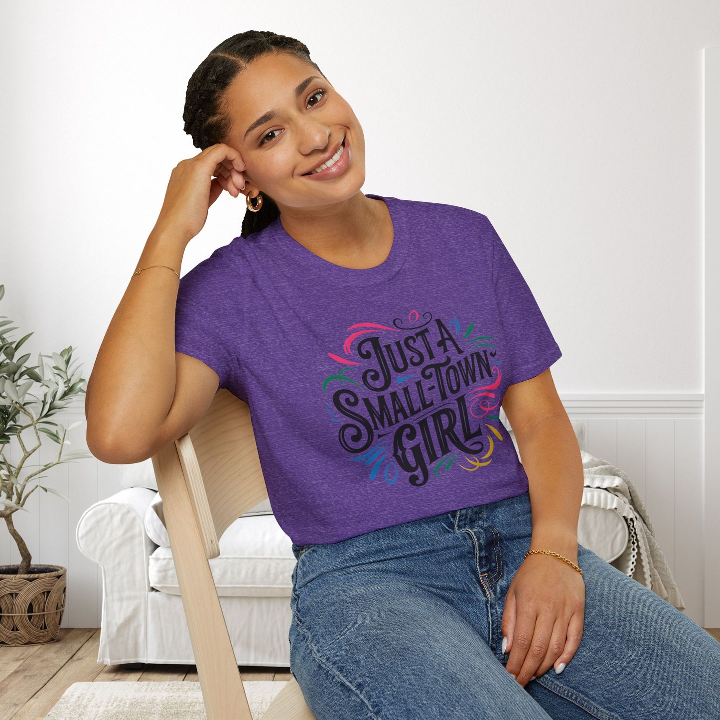 Just a Small Town Girl Adult T-shirt