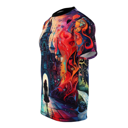 Alice In Wonderland-Themed Adult AOP Tee