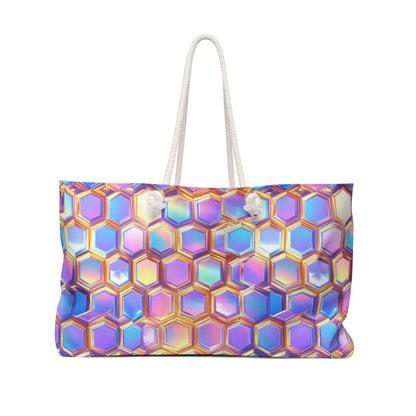 Aurora Hexagons Weekender Bag