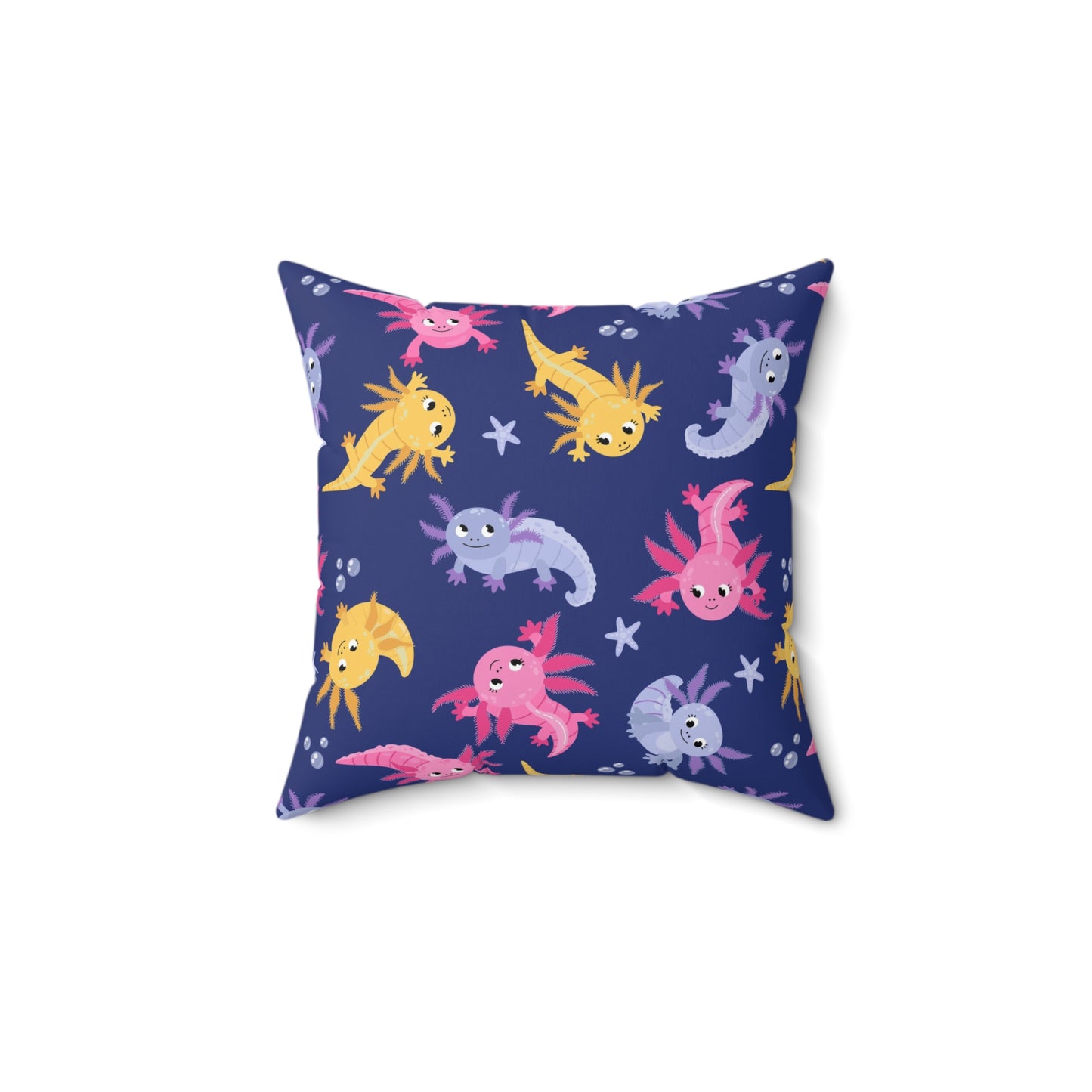 Axolotl Lagoon Throw Pillow