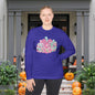 Floral Pumpkins Adult Long Sleeve Tee