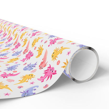 Axolotl Whimsy Wrapping Paper