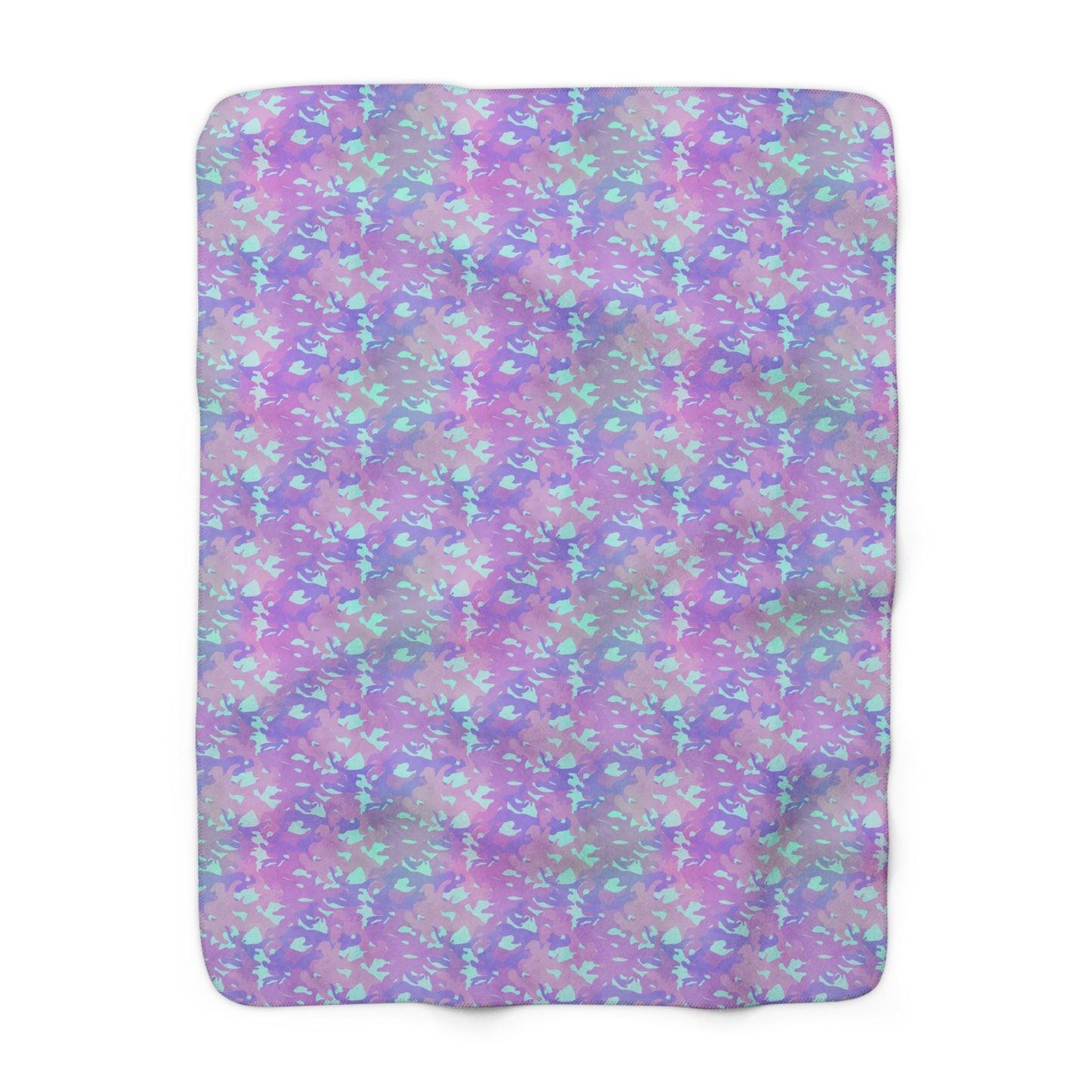 Lavender Mist Camo Fleece Blanket