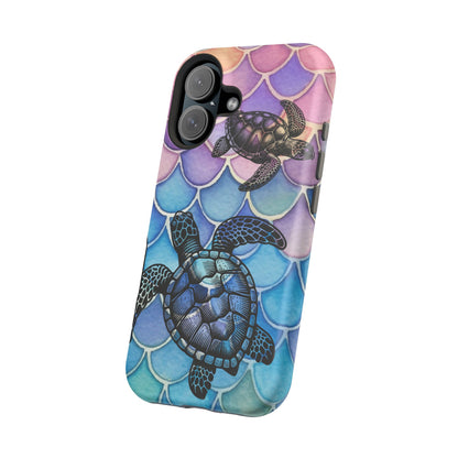Sea Turtle Silhouette MagSafe® Compatible Tough Case for iPhone