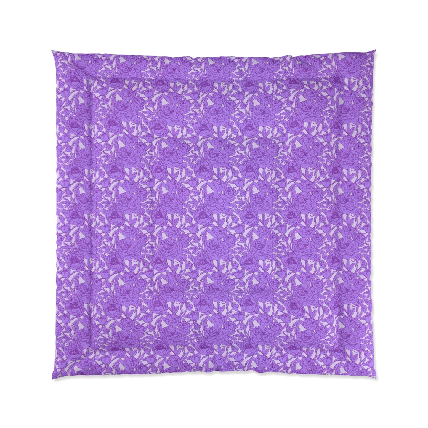 Lavender Peony Symphony Comforter