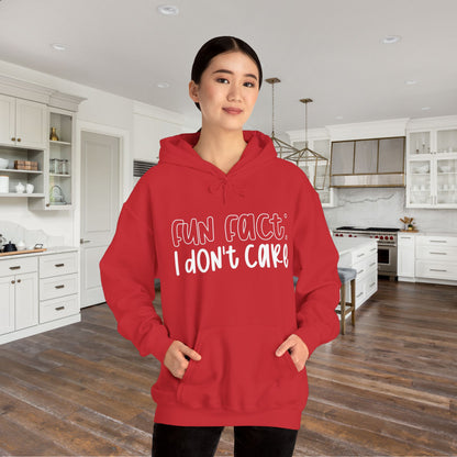 Fun Fact I Don't Care Adult Heavy Blend™ Hoodie