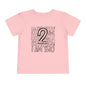 I Am Two Typography Toddler Tee