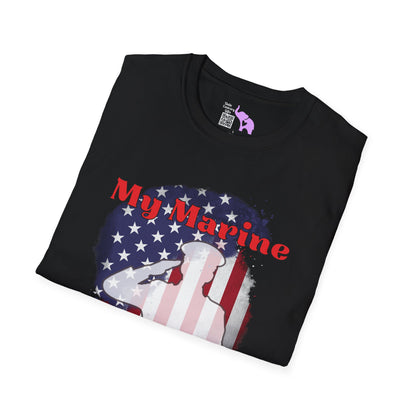My Marine My Son (Mom) Adult T-shirt