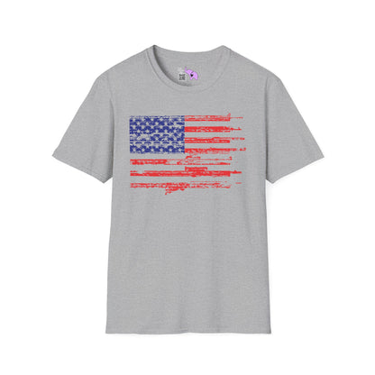 Gun Flag Adult T-shirt