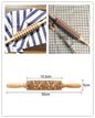 Decorative Embossed Rolling Pins for Baking