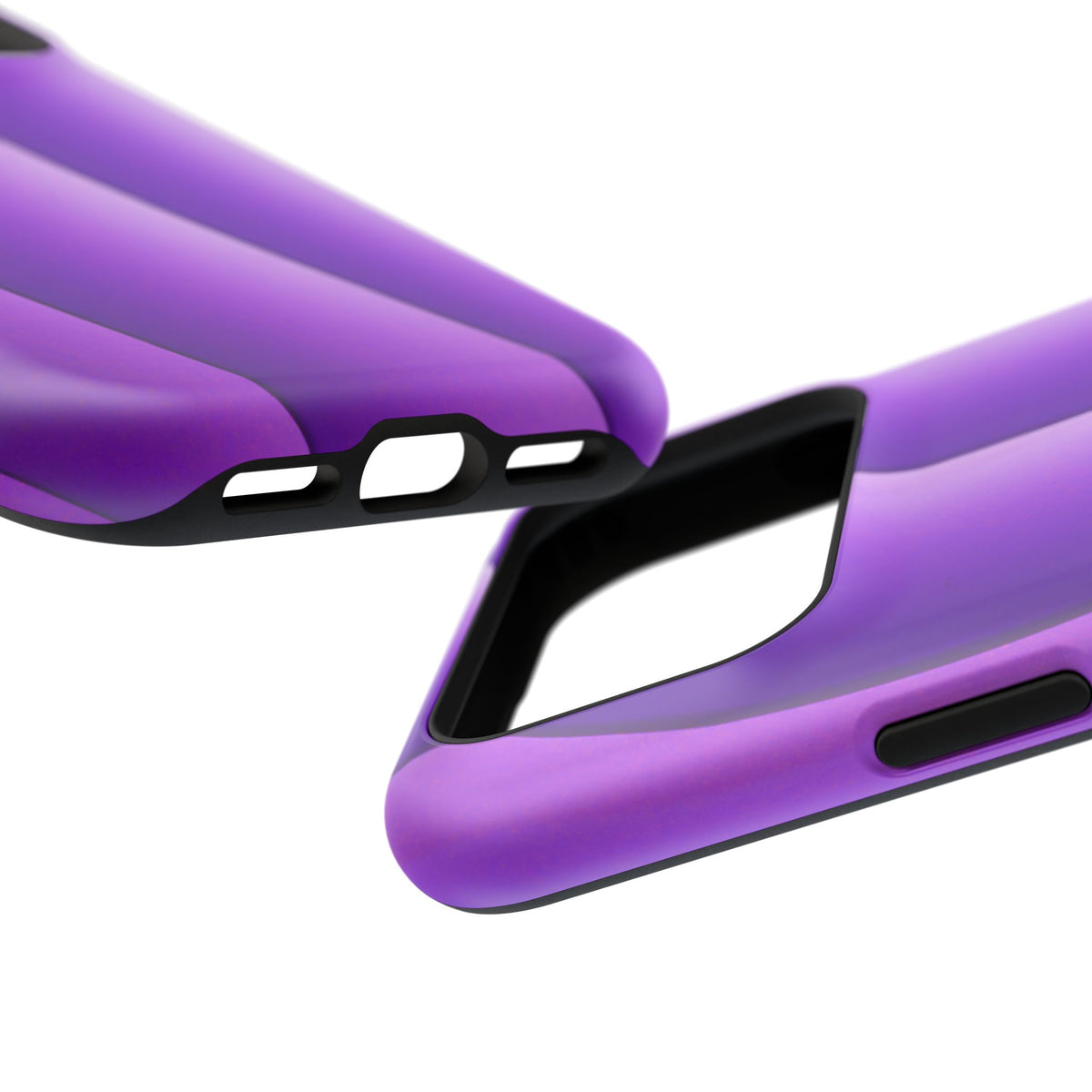 Purple Gradient Stripes MagSafe® Compatible Tough Case for iPhone