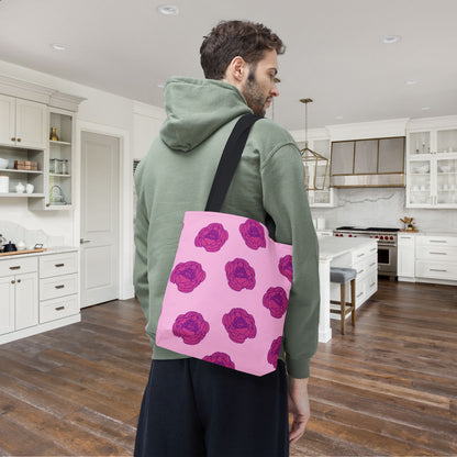Rosy Dream Peonies Canvas Tote Bag