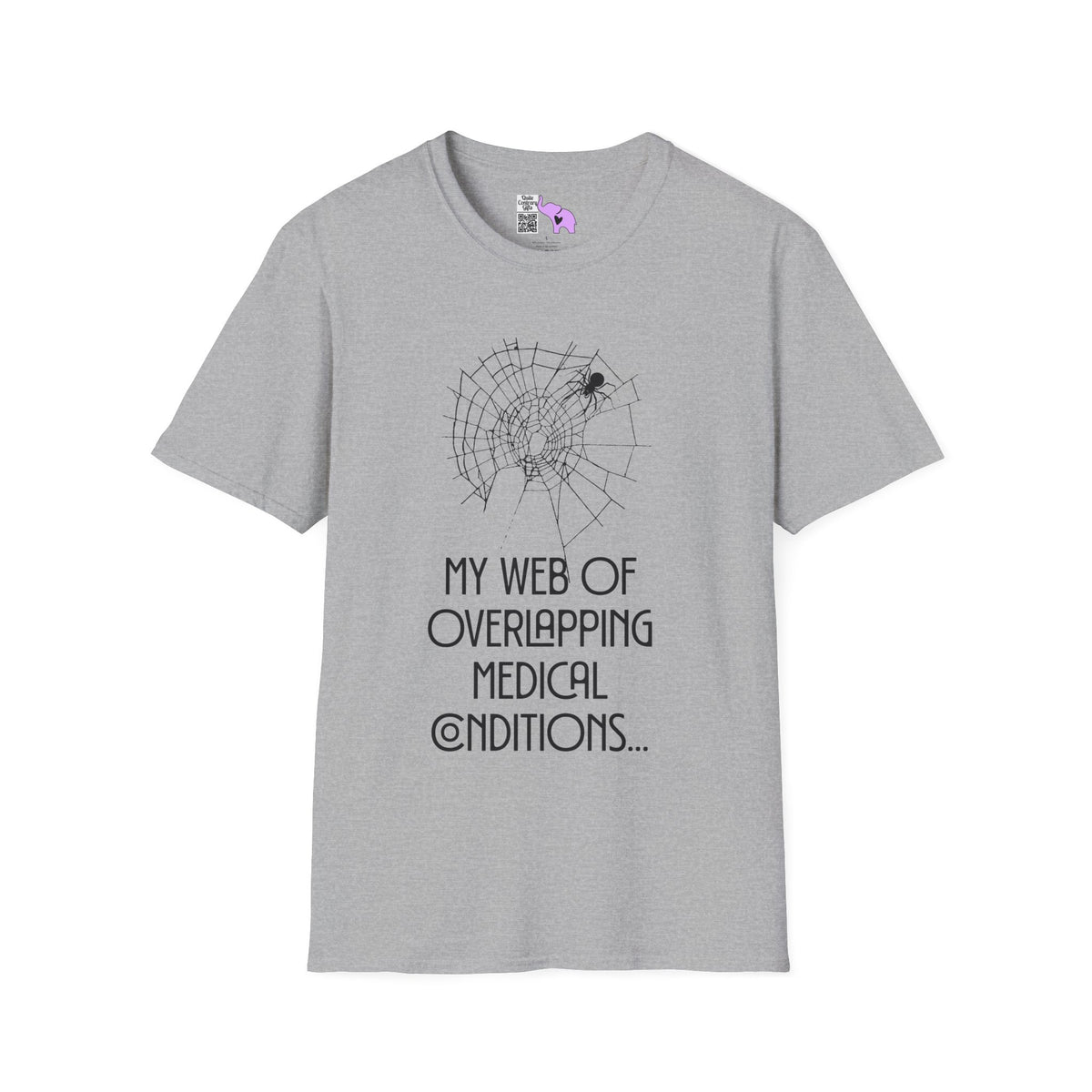 My Web of Overlapping Medical Conditions Adult T-shirt