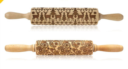 Decorative Embossed Rolling Pins for Baking
