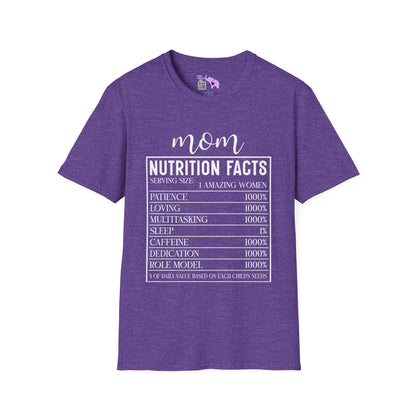 Mom Nutrition Facts Adult T-shirt