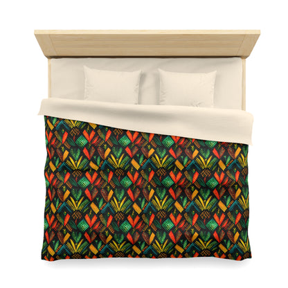Kujichagulia Waves Microfiber Duvet Cover