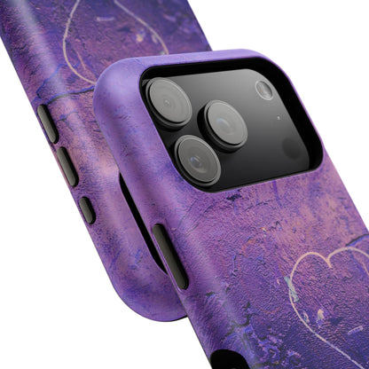 Purple Heart Wall MagSafe® Compatible Tough Case for iPhone