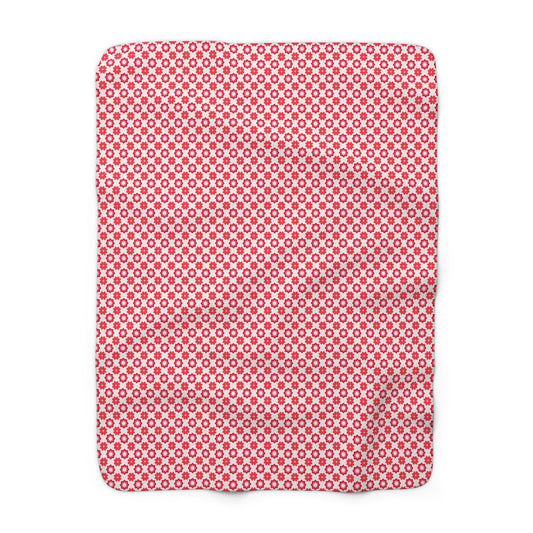 Scarlet Star Garden Fleece Blanket