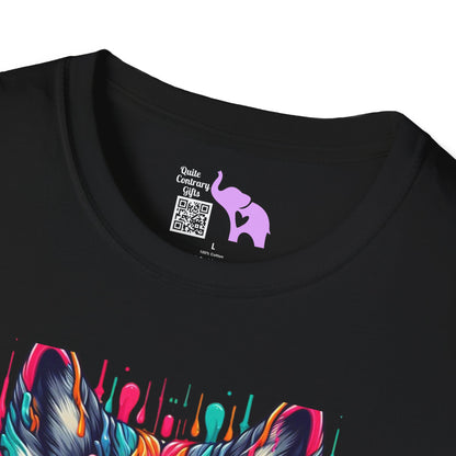 Colorful Wolf Adult T-shirt