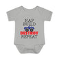 Nap Build Destroy Repeat Infant Baby Rib Bodysuit
