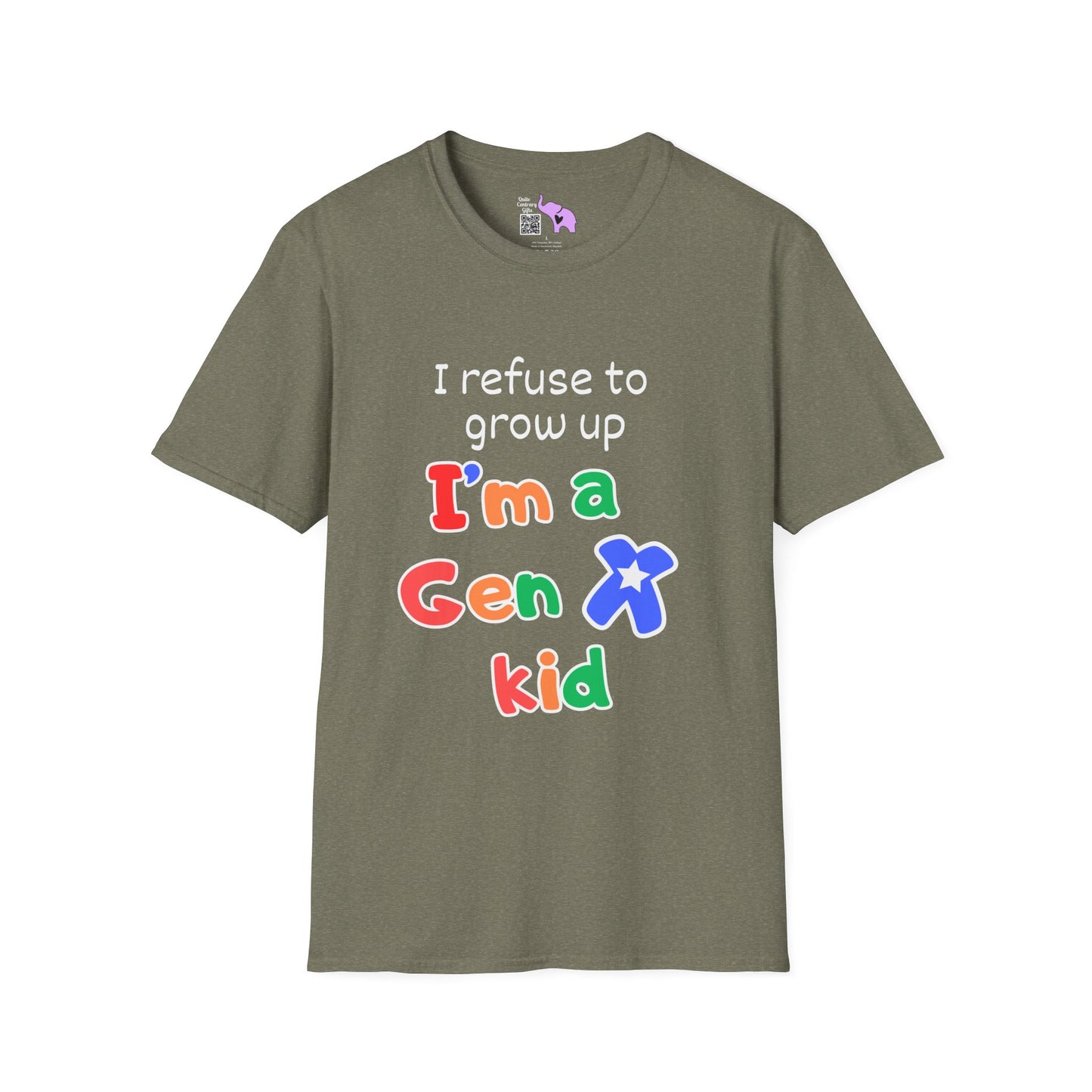 I Refuse To Grow Up I'm a GenX Kid T-shirt