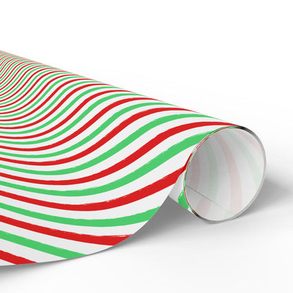 Merry & Bright Lines Wrapping Paper