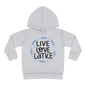 Hanukkah Live Love Latkes Toddler Pullover Fleece Hoodie