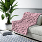 Siamese Charm – Pink Whisper Fleece Blanket