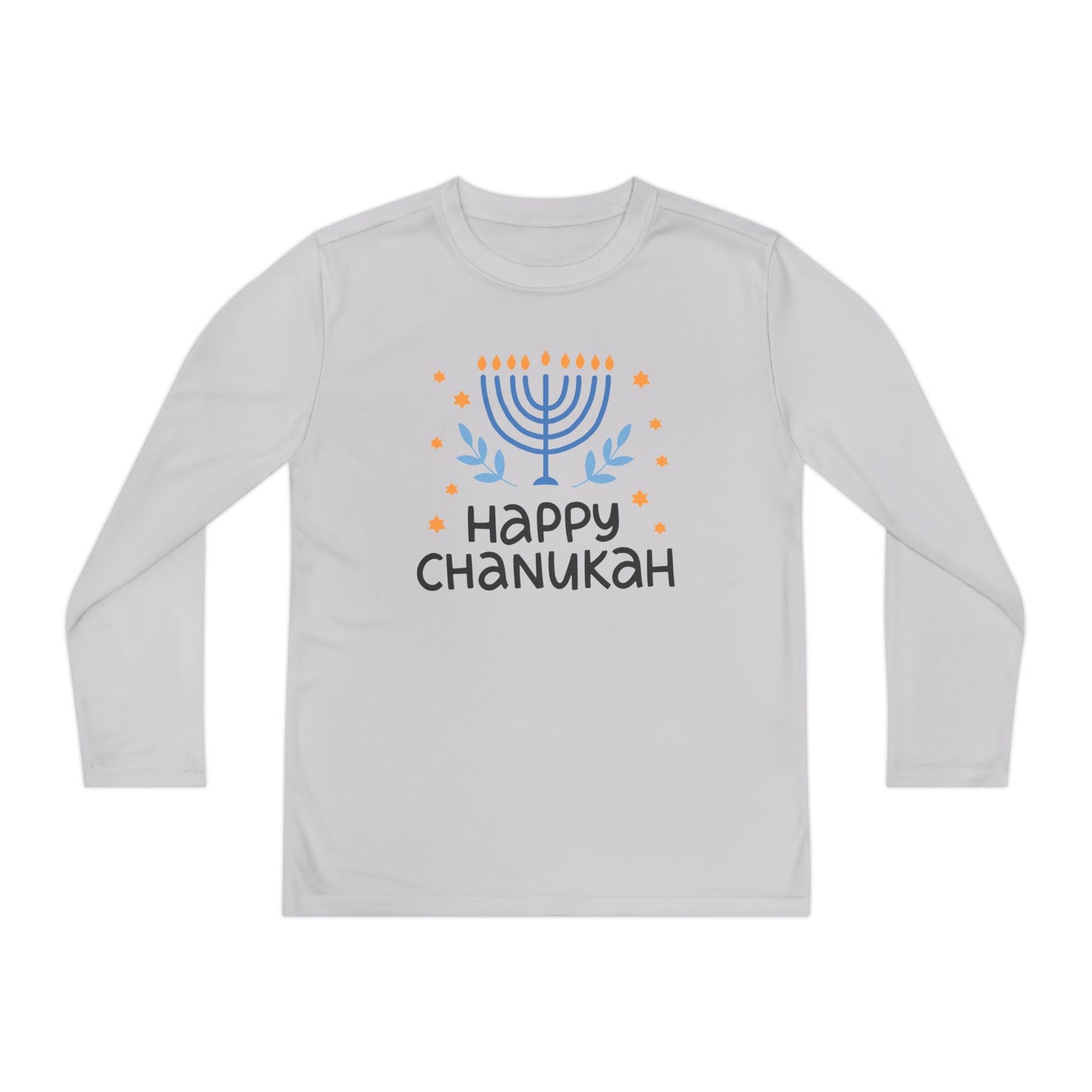 Happy Chanukah Youth Long Sleeve Tee