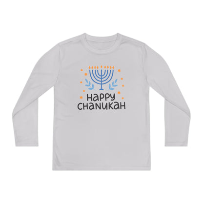 Happy Chanukah Youth Long Sleeve Tee