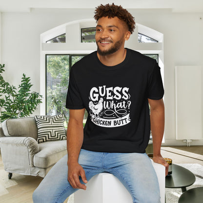 Guess What? Chicken Butt Adult T-shirt