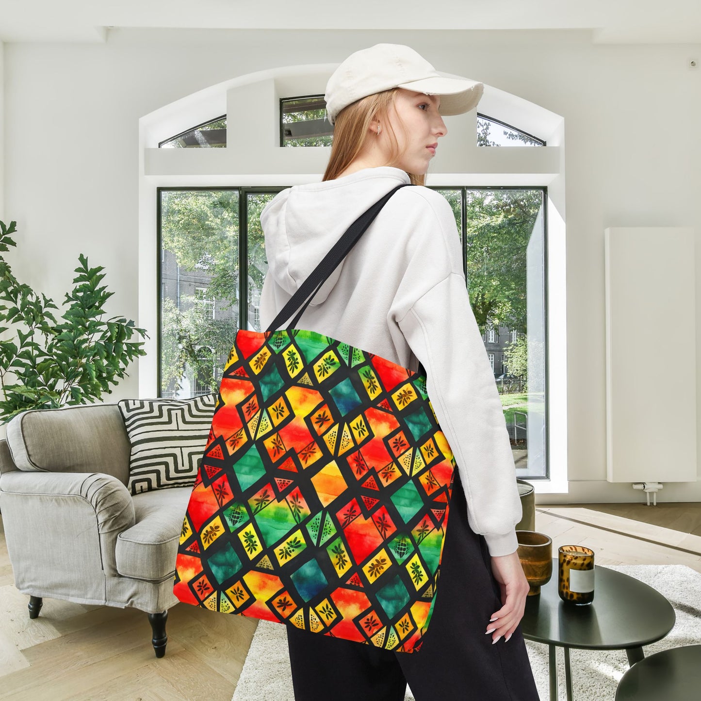 Freedom Flame Canvas Tote Bag