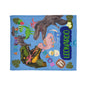 Custom Name Dinosaur Soft Polyester Blanket