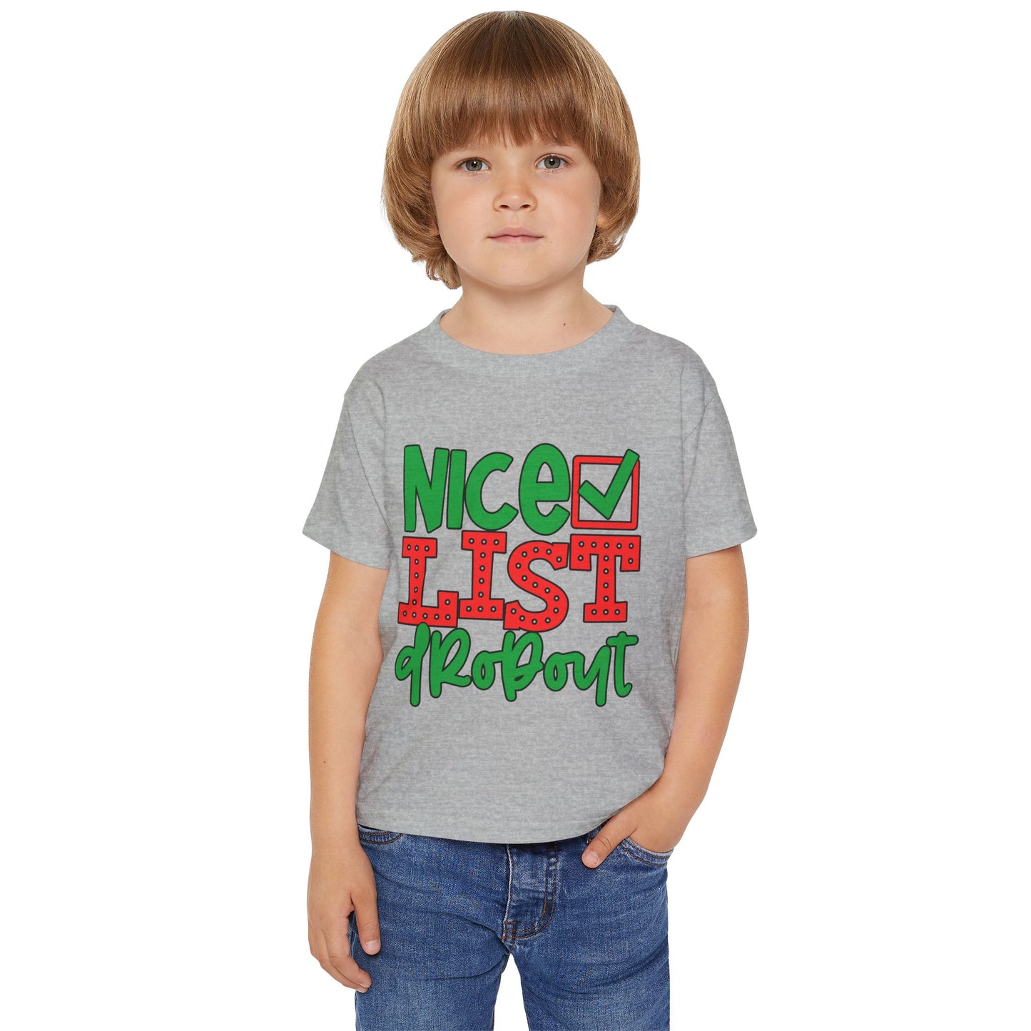 Nice List Dropout Heavy Cotton™ Toddler T-shirt